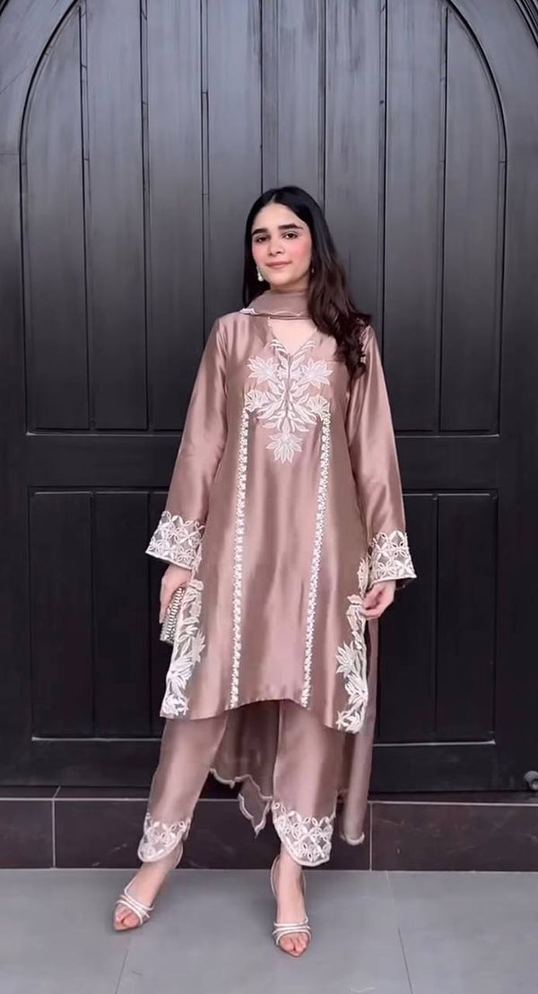 Chic Colour Party Wear Patiyala Suit