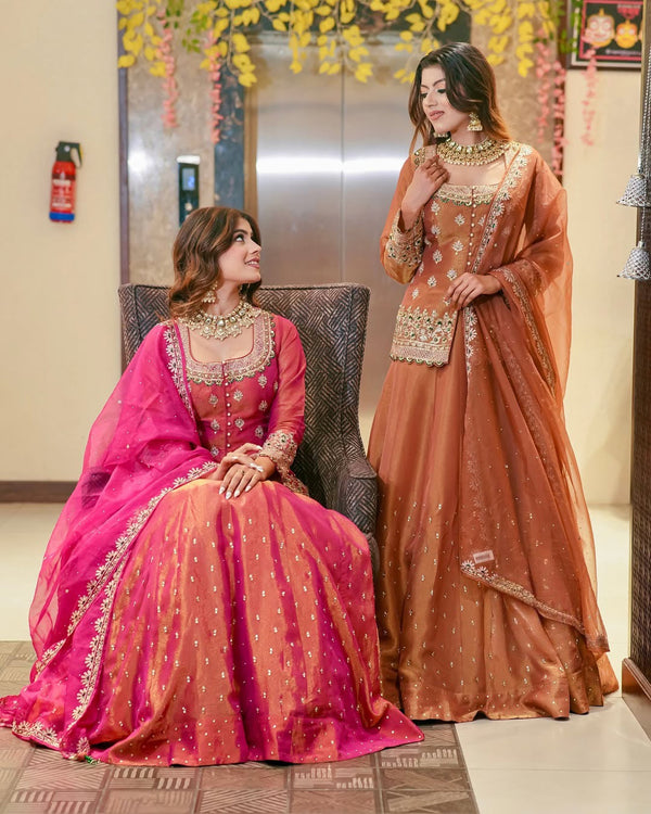 Royal Festive Lehenga Choli Pair with Handcrafted Detailing